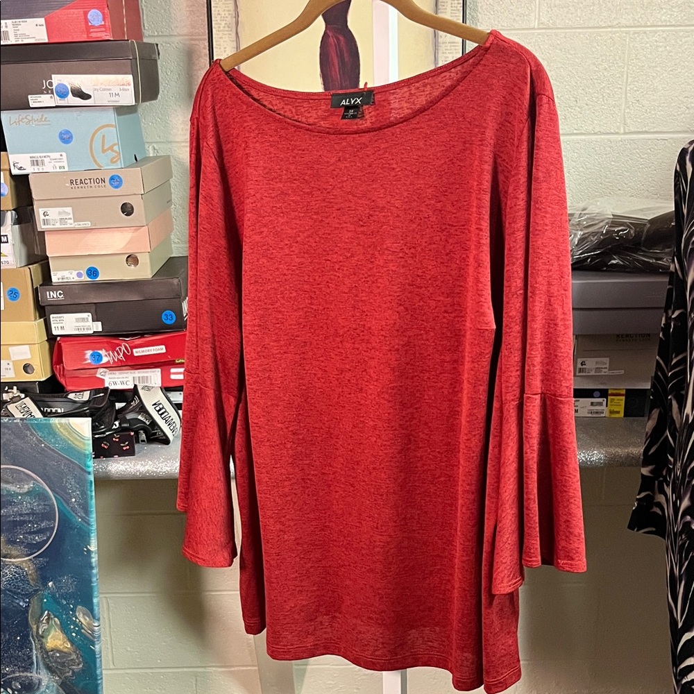 Alyx Women's Long Sleeve Red Top